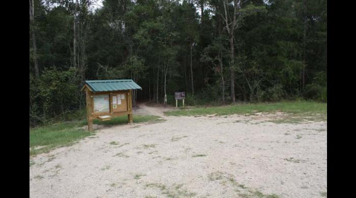 Parking area at the East Trailhead