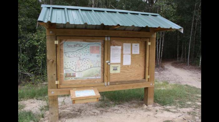 Kiosk at East Trailhead