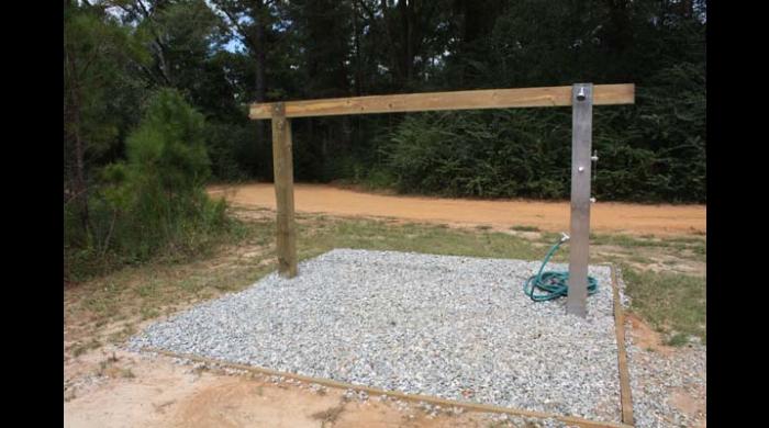 Bike washing station at the West Trailhead