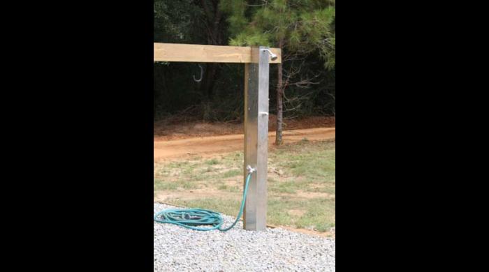 Bike washing station at the West Trailhead