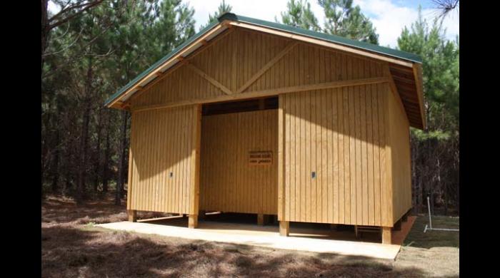 Dressing room building at West Trailhead
