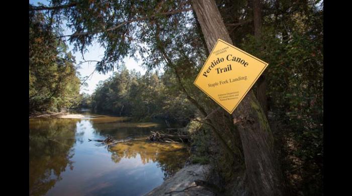 Perdido Canoe Trail sign